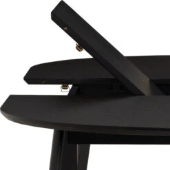 WERNER Extendable Dining Table 150-195cm - Black(Werner Extendable Dining Table 150cm Black) -Modern Furniture 146093CLOSEUPC