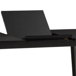 WERNER Extendable Dining Table 150-195cm - Black(Werner Extendable Dining Table 150cm Black) -Modern Furniture 146093CLOSEUPD