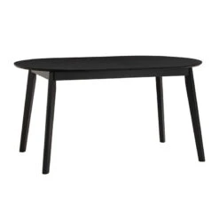 WERNER Extendable Dining Table 150-195cm - Black(Werner Extendable Dining Table 150cm Black)