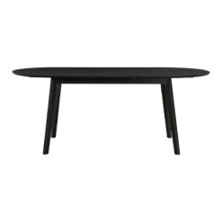 WERNER Extendable Dining Table 150-195cm - Black(Werner Extendable Dining Table 150cm Black) -Modern Furniture 146093 A800