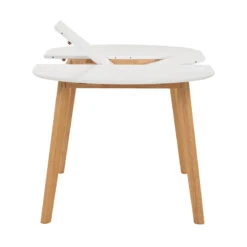 WERNER Extendable Dining Table 150-195cm- Natural & White(Werner Extendable Dining Table 150cm White) -Modern Furniture 146094 B2800