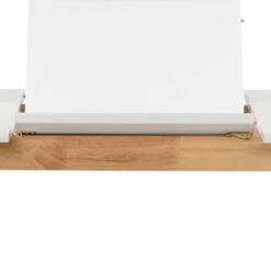 WERNER Extendable Dining Table 150-195cm- Natural & White(Werner Extendable Dining Table 150cm White) -Modern Furniture 146094closeupD
