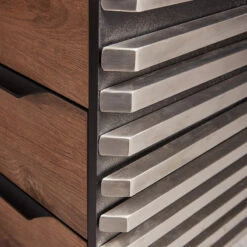 PHOENIX Executive Desk With Left Return 1.8M - Warm Oak & Black(Phoenix Executive Desk With Left Return 1 8m Mahogany Black) -Modern Furniture 202110221136 800