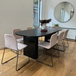 ASTON Dining Table 220cm - Black(Aston Dining Table 220cm Black) -Modern Furniture 202302DT22 B3 2000