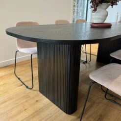 ASTON Dining Table 220cm - Black(Aston Dining Table 220cm Black) -Modern Furniture 202302DT22 B5 2000