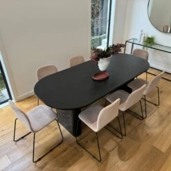 ASTON Dining Table 220cm - Black(Aston Dining Table 220cm Black) -Modern Furniture 202302DT22 B 2000