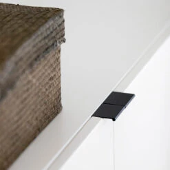 SVANA Tall Sideboard 100cm - White(Copy Of Shanti Tall Sideboard 120cm Solid Acacia Wood Black) -Modern Furniture 20354closeupc800