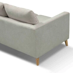 DELLAN 3 Seater Sofa - Light Cream With Natural Oak Legs(Dellan 3 Seater Sofa Light Beige With Natural Oak Legs) -Modern Furniture 2117 3 800