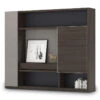 Carter Display Cabinet 2.4M - Coffee & Grey(Carter Display Cabinet 240 X 200cm Coffee Charcoal) -Modern Furniture 22BKD603