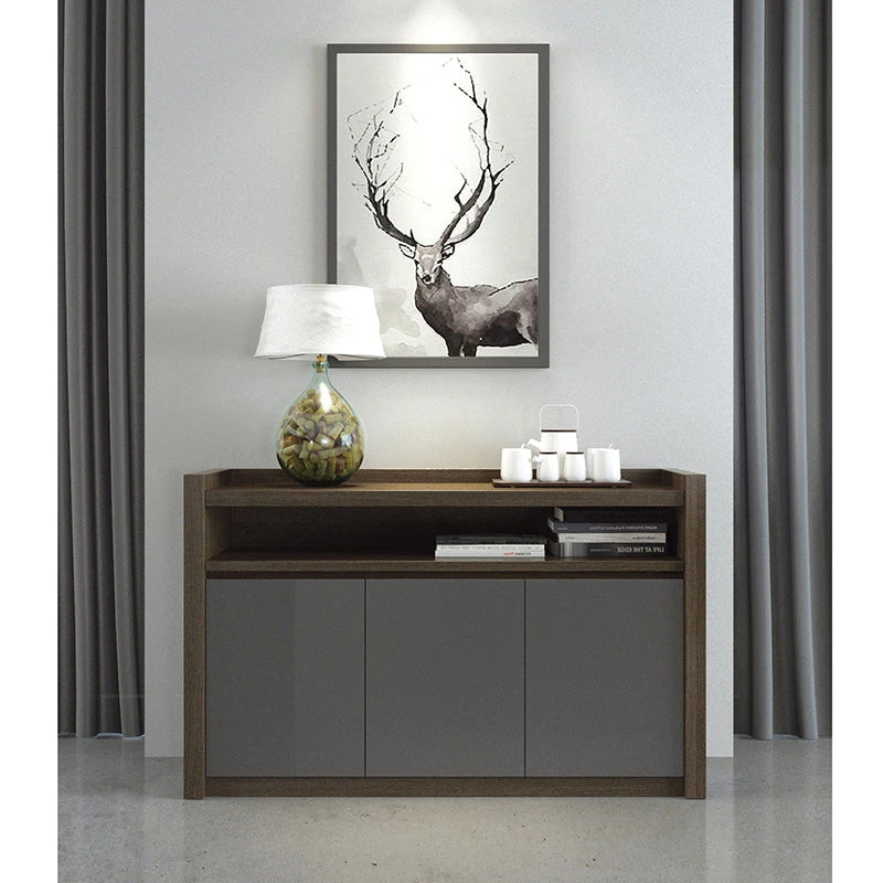 CARTER Credenza/ Sideboard1.3M - Coffee & Grey(Carter Sideboard 1 3m Coffee Grey) 4 CARTER Credenza/ Sideboard1.3M - Coffee & Grey(Carter Sideboard 1 3m Coffee Grey) - Image 2