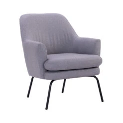 LUCIAN Lounge Chair - Pewter Grey(Lucian Lounge Chair Pewter Grey)