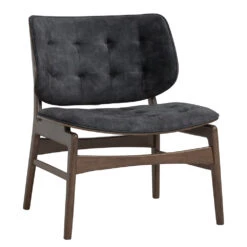 HEATH Lounge Chair - Walnut & Charcoal(Heath Lounge Chair Walnut Charcoal)