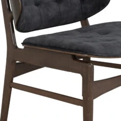 HEATH Lounge Chair - Walnut & Charcoal(Heath Lounge Chair Walnut Charcoal) -Modern Furniture 231325 D2 1000