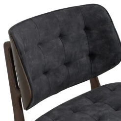 HEATH Lounge Chair - Walnut & Charcoal(Heath Lounge Chair Walnut Charcoal) -Modern Furniture 231325 D4 1000