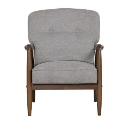 FIGARO Lounge Chair - Walnut & Grey(Figaro Lounge Chair Walnut Grey) -Modern Furniture 231336 A 1000