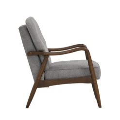 FIGARO Lounge Chair - Walnut & Grey(Figaro Lounge Chair Walnut Grey) -Modern Furniture 231336 B 1000