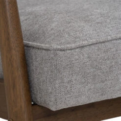 FIGARO Lounge Chair - Walnut & Grey(Figaro Lounge Chair Walnut Grey) -Modern Furniture 231336 D2 1000