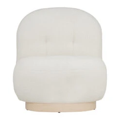 HELIA Boucle Lounge Chair - Off White(Helia Boucle Lounge Chair Off White) -Modern Furniture 231365 A 1000