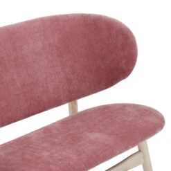 POLARA 2 Seater Lounge Chair - Oak & Salmon(Polara 2 Seater Lounge Chair Oak Salmon) -Modern Furniture 232174 D3 1000Lighter