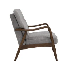 FIGARO 2 Seater Sofa Walnut & Steel(Figaro 3 Seater Sofa Walnut Steel) -Modern Furniture 232175 B 1000