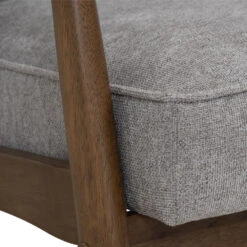 FIGARO 2 Seater Sofa Walnut & Steel(Figaro 3 Seater Sofa Walnut Steel) -Modern Furniture 232175 D2 1000