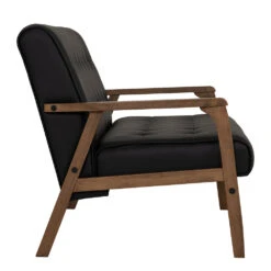 TUCSON 3 Seater Sofa Walnut & Black PU Leather(Tucson 3 Seater Sofa In Chestnut 1) 14 TUCSON 3 Seater Sofa Walnut & Black PU Leather(Tucson 3 Seater Sofa In Chestnut 1) -Modern Furniture 233035 B 1000