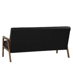 TUCSON 3 Seater Sofa Walnut & Black PU Leather(Tucson 3 Seater Sofa In Chestnut 1) 15 TUCSON 3 Seater Sofa Walnut & Black PU Leather(Tucson 3 Seater Sofa In Chestnut 1) -Modern Furniture 233035 BV 1000