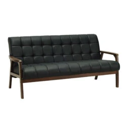 TUCSON 3 Seater Sofa Walnut & Black PU Leather(Tucson 3 Seater Sofa In Chestnut 1) 16 TUCSON 3 Seater Sofa Walnut & Black PU Leather(Tucson 3 Seater Sofa In Chestnut 1) -Modern Furniture 233035 copy