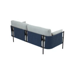 TREDIA 3 Seater Sofa - Silver & Midnight Blue(Tredia 3 Seater Sofa Silver Midnight Blue) -Modern Furniture 233125 bv copy