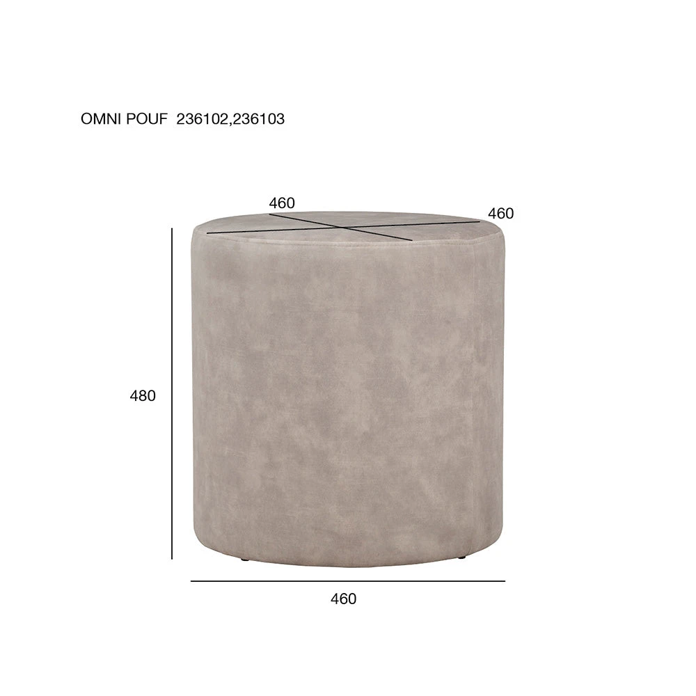 OMNI Ottoman 46cm - Beige(Omni Ottoman 46cm Beige) 12 OMNI Ottoman 46cm - Beige(Omni Ottoman 46cm Beige) - Image 10