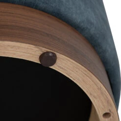 AURA Ottoman 37.5cm - Sapphire & Walnut(Aura Ottoman 37 5cm Sapphire Walnut) 19 AURA Ottoman 37.5cm - Sapphire & Walnut(Aura Ottoman 37 5cm Sapphire Walnut) -Modern Furniture 236104 D5 1000