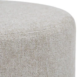 AURA Ottoman 37.5cm - Beige & Walnut(Aura Ottoman 37 5cm Beige Walnut) -Modern Furniture 236105 D2 1000
