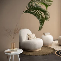 STELIA Ottoman 51cm - Off White(Stelia Ottoman 51cm Off White) -Modern Furniture 236111lifestyle 3 1000