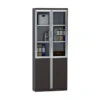 XANDER 2 Door Display Cabinet 80cm - Black(Xander 2 Door Display Cabinet 80cm Black Oak) -Modern Furniture 23BH201 003copy