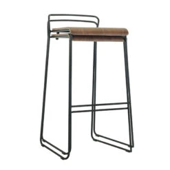 CAMILA Bar Stool - Walnut(Camila Bar Stool Walnut) -Modern Furniture 2407098 Stack 800
