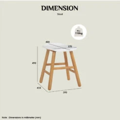 Hetty Stool - Black Ash Veneer(Hetty Stool Black Ash Veneer) -Modern Furniture 24092673dms 900