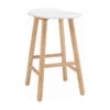 Hetty Counter Stool - Oak + White(Hetty Counter Stool In Lacquered White) -Modern Furniture 24092675Nat Wht 800