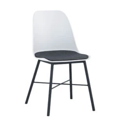 LAXMI Dining Chair - White & Black(Laxmi Dining Chair White Black)