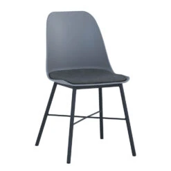 LAXMI Dining Chair - Grey & Black(Laxmi Dining Chair Grey Black)