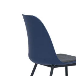 LAXMI Dining Chair - Midnight Blue & Black(Laxmi Dining Chair Midnight Blue Black) -Modern Furniture 241189 bvcloseup2 1000