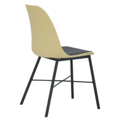 LAXMI Dining Chair - Dusty Yellow & Black(Laxmi Dining Chair Dusty Yellow Black) -Modern Furniture 241191 b 1000