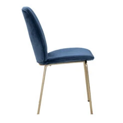 ADELIA Dining Chair - Blue Velvet(Adelia Dining Chair Jungle Green Gold) -Modern Furniture 241221 B 800