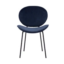 ORMER Dining Chair - Blue Velvet(Ormer Dining Chair Blue) -Modern Furniture 241242A 1000