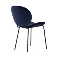 ORMER Dining Chair - Blue Velvet(Ormer Dining Chair Blue) -Modern Furniture 241242BV 1000