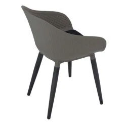 UNITY Arm Chair - Taupe & Black(Unity Arm Chair Taupe Black) -Modern Furniture 241255 c 800