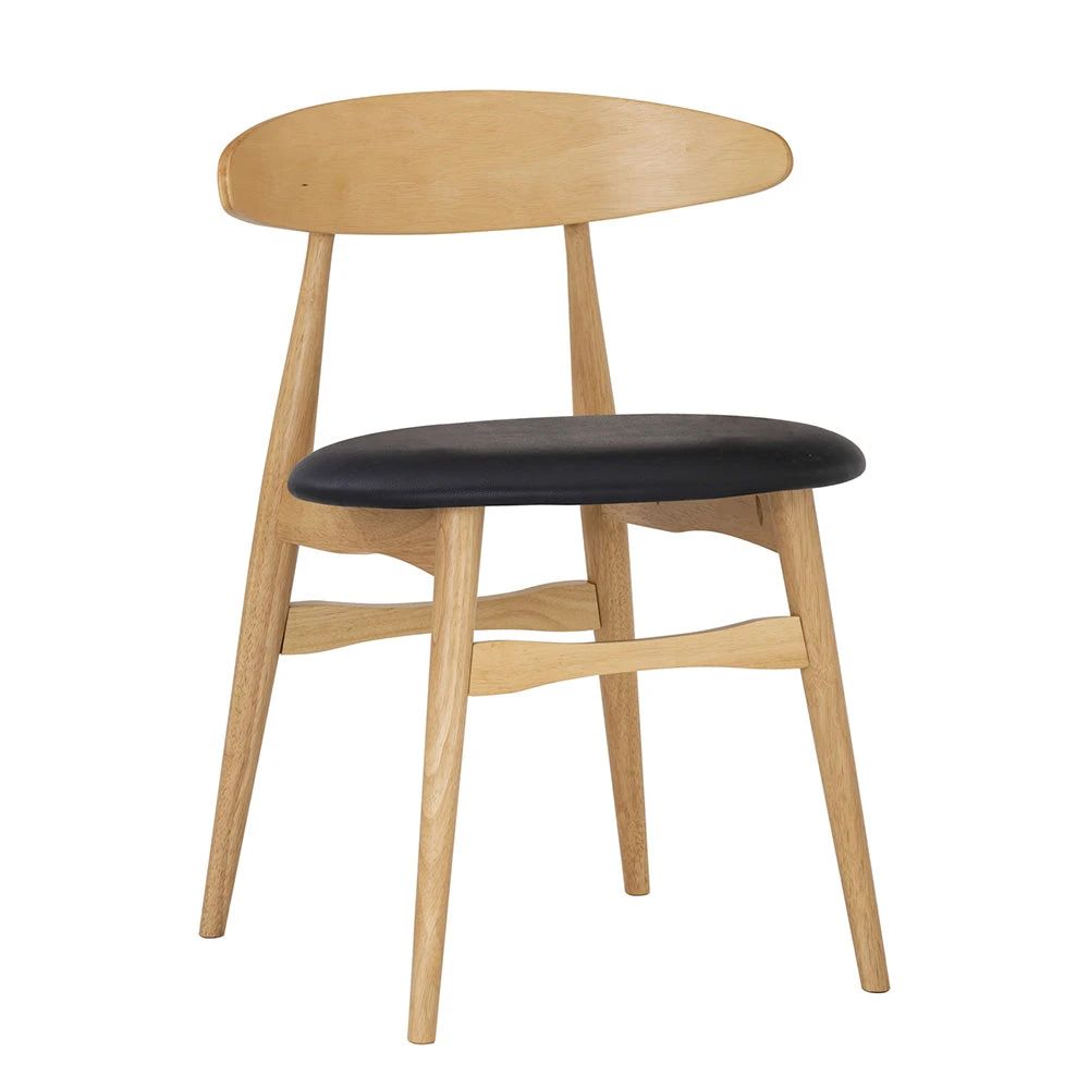 TELYN Dining Chair - Oak + Black(Telyn Dining Chair In Black) 3 TELYN Dining Chair - Oak + Black(Telyn Dining Chair In Black)