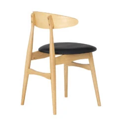 TELYN Dining Chair - Oak + Black(Telyn Dining Chair In Black) 11 TELYN Dining Chair - Oak + Black(Telyn Dining Chair In Black) -Modern Furniture 241322 BV 1000