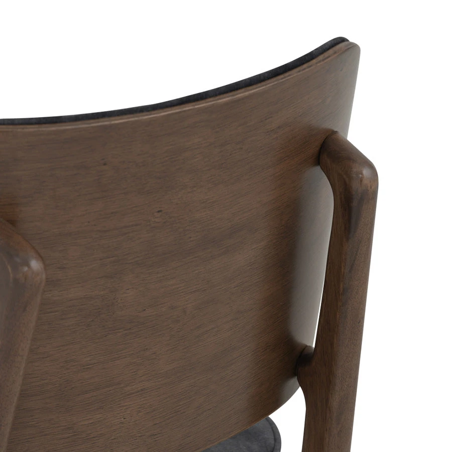 HEATH Dining Chair - Walnut & Charcoal(Heath Dining Chair Walnut Charcoal) 11 HEATH Dining Chair - Walnut & Charcoal(Heath Dining Chair Walnut Charcoal) - Image 9