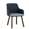JOLLINArm Chair - Walnut & Blue(Jollin Arm Chair Walnut Blue) 2 JOLLINArm Chair - Walnut & Blue(Jollin Arm Chair Walnut Blue) -Modern Furniture 241504.main 1000