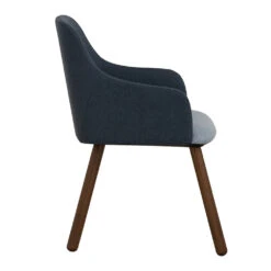 JOLLINArm Chair - Walnut & Blue(Jollin Arm Chair Walnut Blue) -Modern Furniture 241504 B 1000